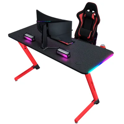 Mesa Gamer UPGD2209 1,40m Preto e Vermelho