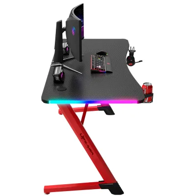Mesa Gamer UPGD2209 1,40m Preto e Vermelho