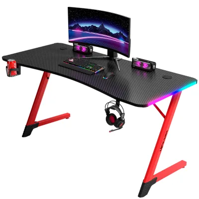 Mesa Gamer UPGD2209 1,40m Preto e Vermelho