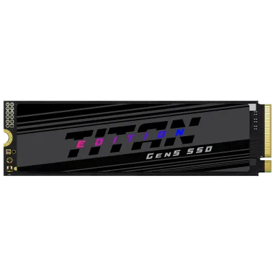SSD Titan Edition Gen5 2TB M.2 NVMe Leitura até 14.000MB/s Gravação até 13.000MB/s